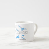 Gratis als een vogel 2 Espresso Cup Kop (Voorkant rechts)