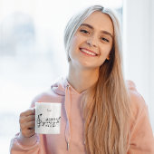 Gratis als een vogel aanpasbaar tweekleurige koffiemok