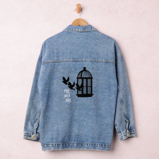 Gratis als een vogel vrouwen denim jas denim jacket (Hangar)