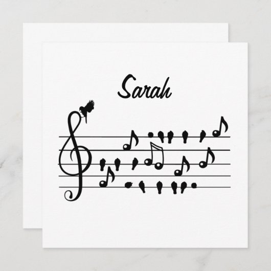 Gratis als een vogel, zangvogels aanpasbaar (Voorkant / Achterkant)