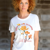Gratis als Flower Yellow Oranje Ginkgo Blossom T-shirt