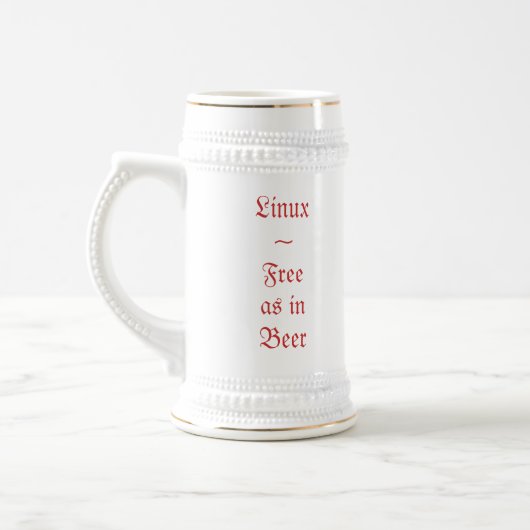 Gratis als in de Mok voor bier (Links)