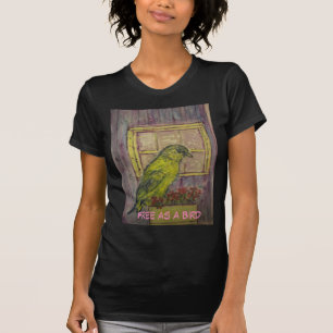 Gratis als vogel t-shirt