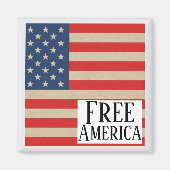 Gratis Amerika-magneet Magneet (Voorkant)