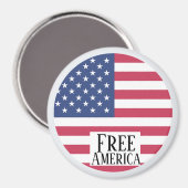 Gratis Amerika-magneet Magneet (Voorkant / Achterkant)