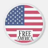 Gratis Amerika-magneet Magneet (Voorkant)