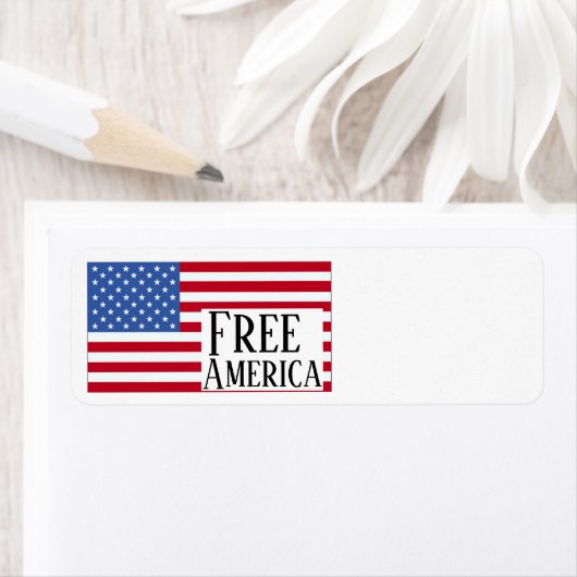 Gratis Amerika Retouradreslabel Etiket (Insitu)