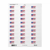 Gratis Amerika Retouradreslabel Etiket (Full Sheet)