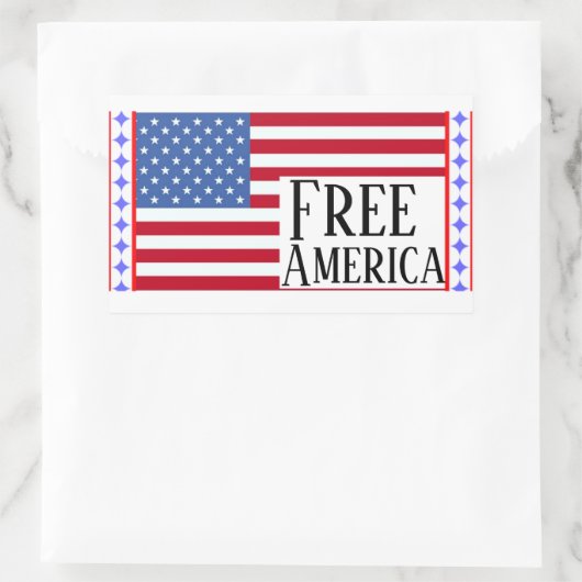 Gratis Amerika Sticker (Tas)