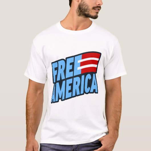Gratis Amerika T-shirt XL-Graphic (Voorkant)