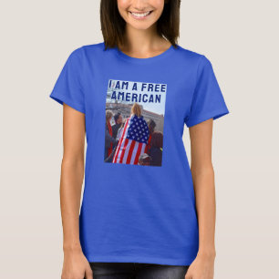 Gratis Amerikaans (donker) T-shirt