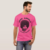 Gratis Angela Davis Burgerrechtenstrijder Tribute T-shirt (Voorkant volledig)