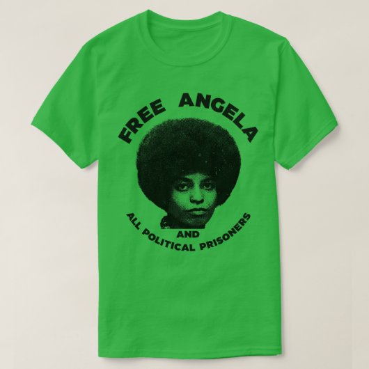 Gratis Angela Davis Burgerrechtenstrijder Tribute T-shirt (Design voorkant)