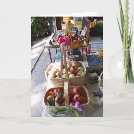 "GRATIS APPELS TE KOOP" Gefeliciteerd Kaart (Voorkant)