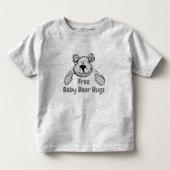 Gratis Baby Beer Knuffels Schattige Beer Quote Kinder Shirts (Voorkant)