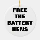Gratis batterijkippen keramisch ornament (Achterkant)