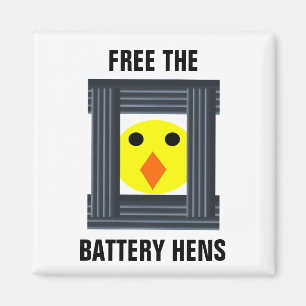 Gratis batterijkippen magneet