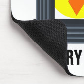Gratis batterijkippen Mousepad Muismat (Hoek)