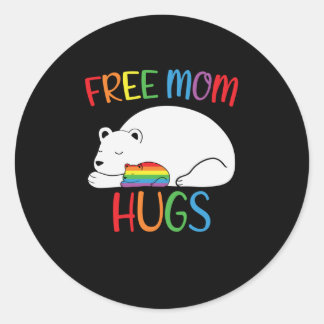 Gratis Beer Hugs LGBT Hugs Ronde Sticker