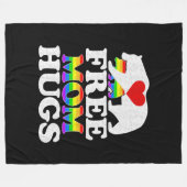 Gratis Beer van mama Hugs Women LGBT Pride Mama Fleece Deken (Voorkant (Horizontaal))