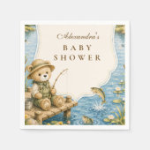 Gratis Beer Vis Baby Shower Servet (Voorkant)