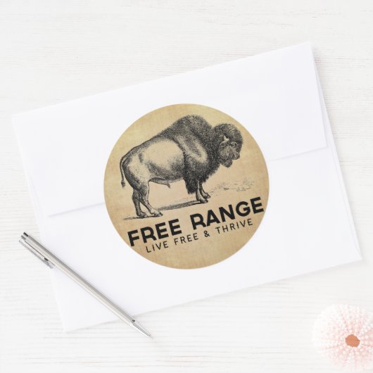 Gratis bereik ronde sticker (Envelop)