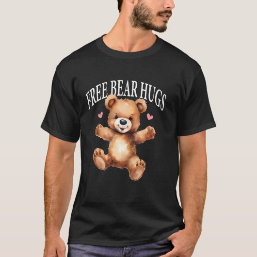 Gratis berenknuffels knuffel teddybeer mini hart t-shirt (Voorkant)