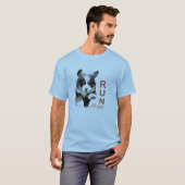 Gratis Berner Puppy long hove T-shirt met lange mo (Voorkant volledig)
