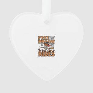 Gratis Bezem Ritten Halloween Heks Skelet Ontwerp_ Ornament