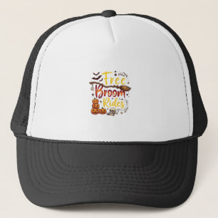 Gratis Bezem Ritten Halloween Pompoenen Schedel Vl Trucker Pet