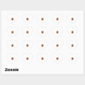 Gratis Bezem Ritten Halloween Skelet Pompoen Oranj Hart Sticker (Vel)