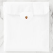 Gratis Bezem Ritten Halloween Skelet Pompoen Oranj Hart Sticker (Tas)