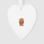 Gratis Bezem Ritten Halloween Skelet Pompoen Oranj Ornament (voorkant)