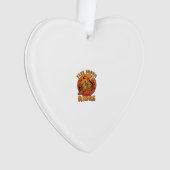 Gratis Bezem Ritten Halloween Skelet Pompoen Oranj Ornament (voorkant)