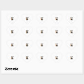 Gratis bezemritten Halloween Heks Geheime Kasteel  Hart Sticker (Vel)