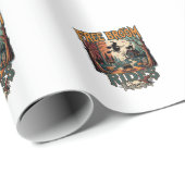 Gratis Bezemritten Halloween Heks Katten Schedels_ Cadeaupapier (Rol Hoek)