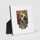 Gratis Bezemritten Halloween Heks Katten Schedels_ Fotoplaat (Voorkant)
