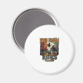 Gratis bezemritten Halloween Heks Katten Schedels_ Magneet (Voorkant / Achterkant)