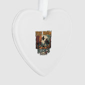 Gratis bezemritten Halloween Heks Katten Schedels_ Ornament (voorkant)
