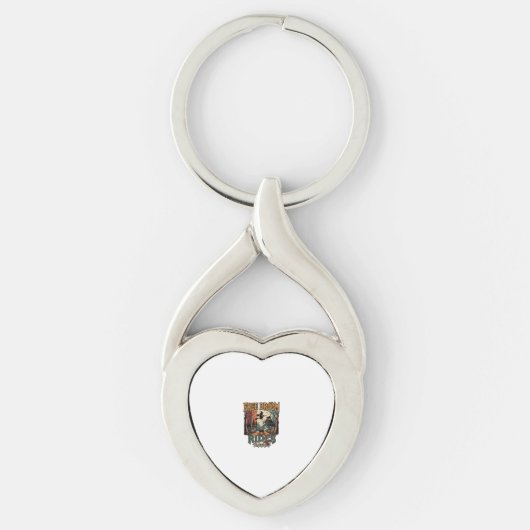 Gratis bezemritten Halloween Heks Katten Schedels_ Sleutelhanger (Voorkant)
