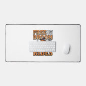 Gratis Bezemritten Halloween Heks Skelet Ontwerp_1 Bureaumat (Keyboard & Muis)