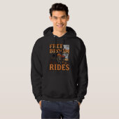 Gratis bezemritten Halloween Heks Skelet Ontwerp_1 Hoodie (Voorkant volledig)