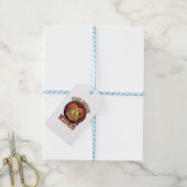 Gratis Bezemritten Halloween Skelet Pompoen Zwart Cadeaulabel (Met Touw)