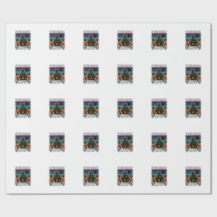 Gratis bezemritten Halloween spookhuis heks Sku Cadeaupapier