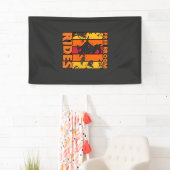 Gratis bezemritten Halloween vliegende heks spook  Spandoek (Insitu)