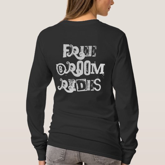 Gratis bezemritten in groovy belettering t-shirt (Achterkant)