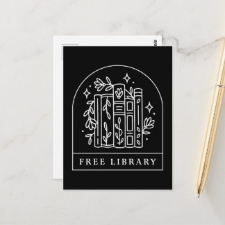 Gratis bibliotheek boekenruil briefkaart