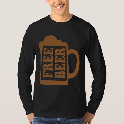 Gratis bier Bier Altijd een goed idee Goed bier dr T-shirt (Voorkant)