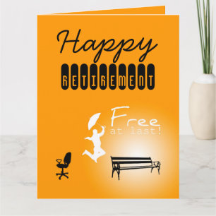 Gratis bij Last Happy Retirement BIG Wenskaart Kaart