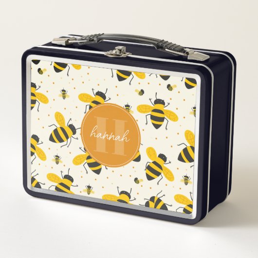 Gratis Bijen Metaal Lunchbox (Voorkant)